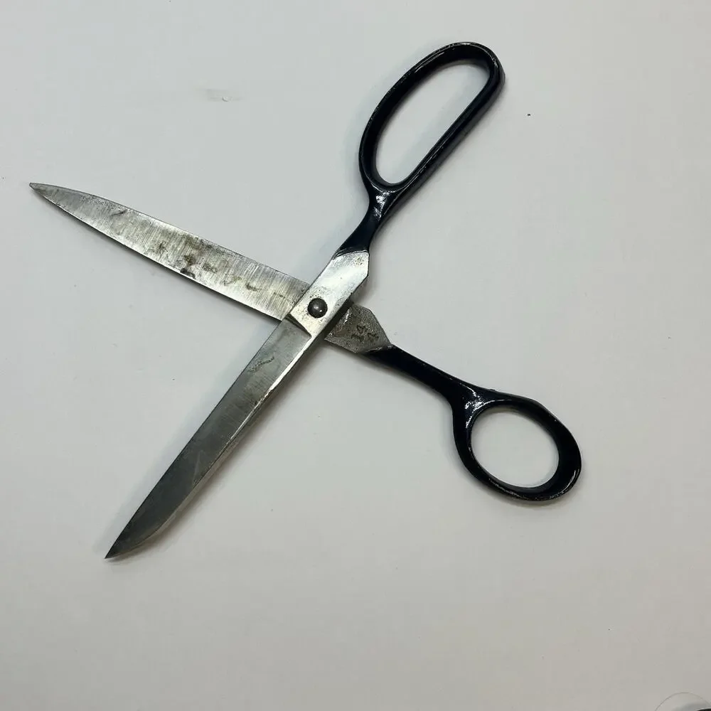 vintage scissors black handle 14 4‎ and boker crafts collectibles